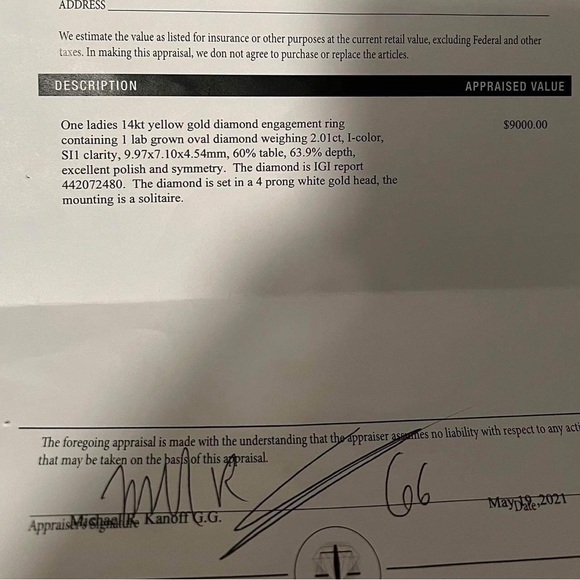 Engagement ring - Picture 4 of 5